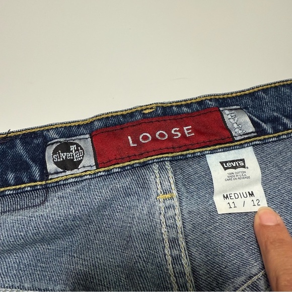 Levi's Silver Tab Jeans Straight Leg Women’s 11/12 Mid Rise 90s Y2K  Skater - Picture 8 of 13